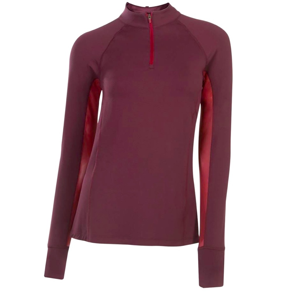 Noble Outfitters Ashley Performance Long Sleeve Sun Shirt - Medium, Wine